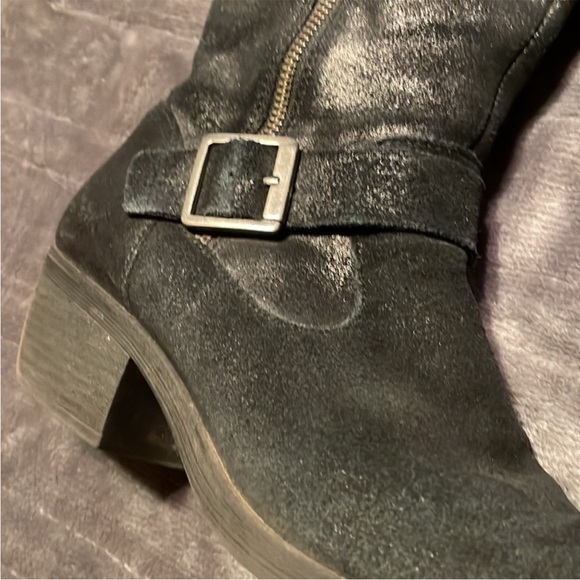 Kork-Ease Black Leather Heeled Boots - Picture 8 of 8